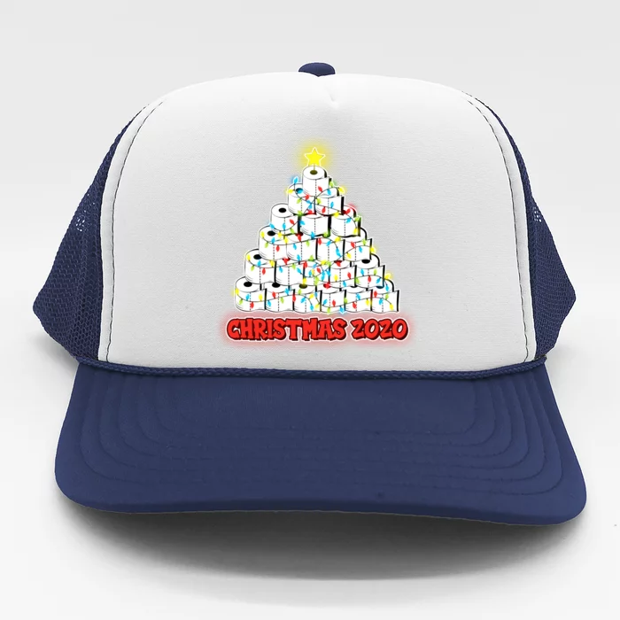 Festive Christmas Toilet Paper Tree Trucker Hat