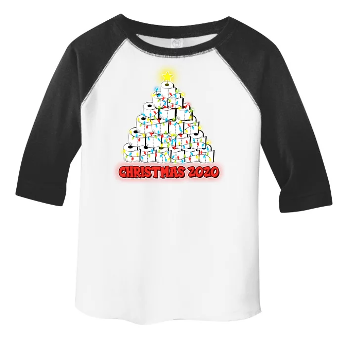 Festive Christmas Toilet Paper Tree Toddler Fine Jersey T-Shirt