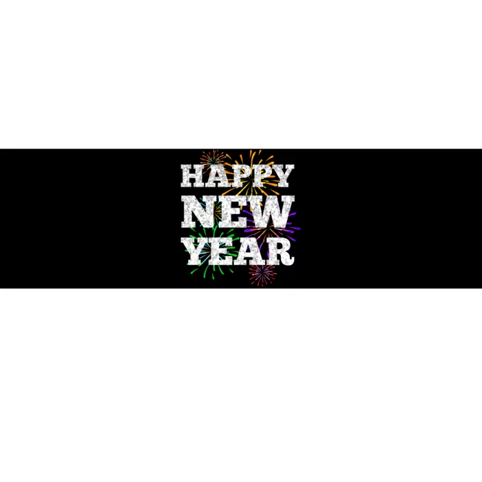 Festive Happy New Year Fireworks Bumper Sticker