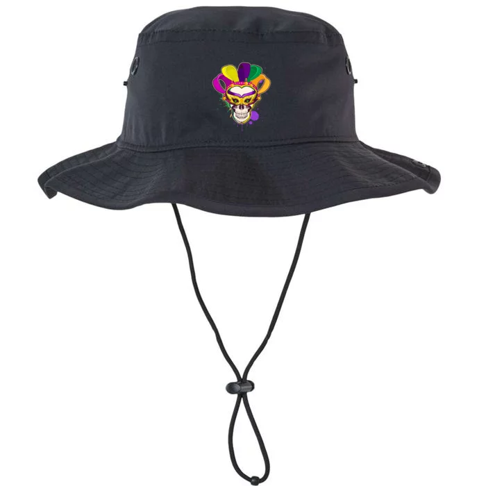 Festive Mardi Gras Skull Legacy Cool Fit Booney Bucket Hat