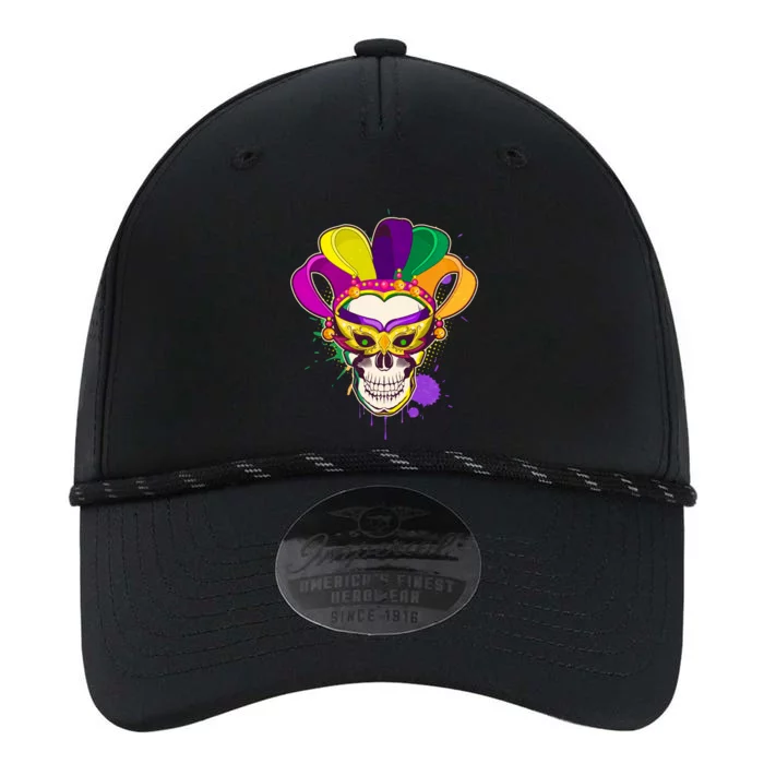 Festive Mardi Gras Skull Performance The Dyno Cap