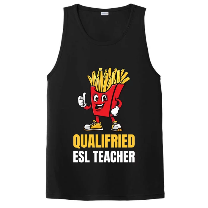 Funny Esl Teacher Pun Gift Performance Tank