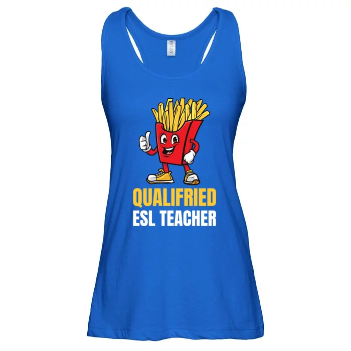 Funny Esl Teacher Pun Gift Ladies Essential Flowy Tank