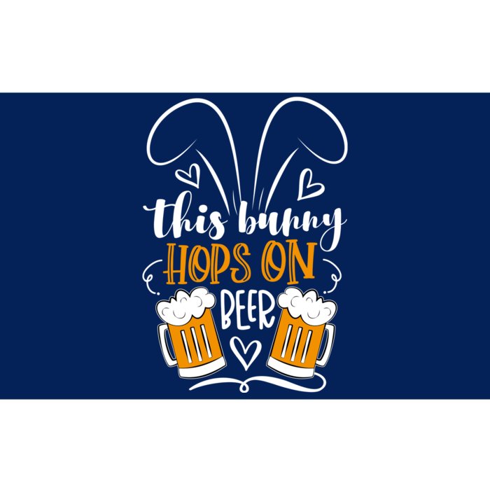 Funny Easter This Bunny Hops On Beer Bumper Sticker