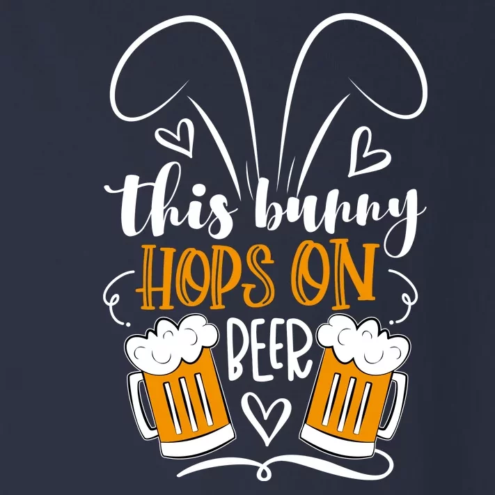 Funny Easter This Bunny Hops On Beer Toddler Long Sleeve Shirt