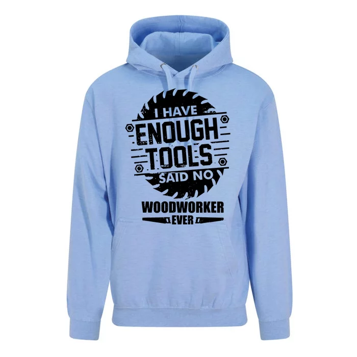 Funny Enough Tools Woodworking Kit Carpentry Sawblade Gift Unisex Surf Hoodie