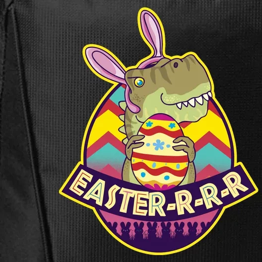 Funny EasterRRR TRex Dinosaur City Backpack