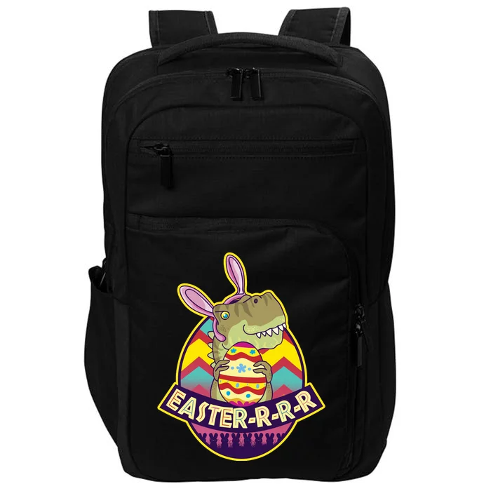 Funny EasterRRR TRex Dinosaur Impact Tech Backpack