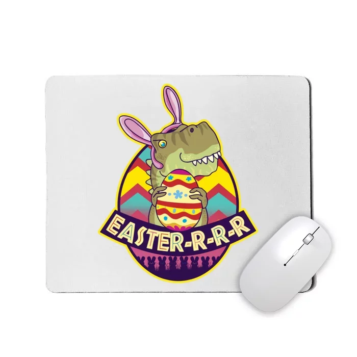 Funny EasterRRR TRex Dinosaur Mousepad