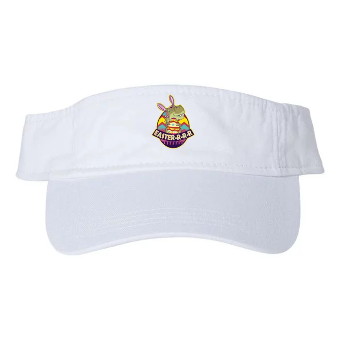 Funny EasterRRR TRex Dinosaur Valucap Bio-Washed Visor