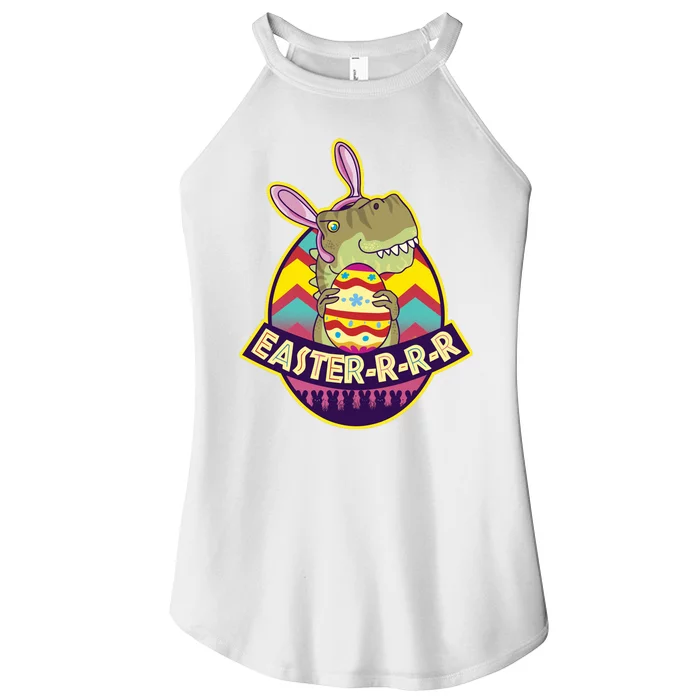 Funny EasterRRR TRex Dinosaur Women’s Perfect Tri Rocker Tank