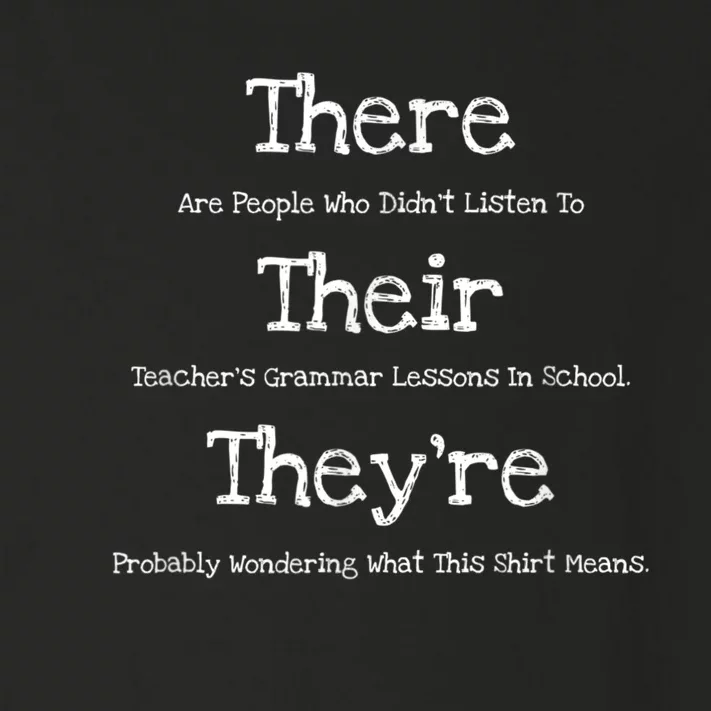 Funny English Teacher Grammar Police Toddler Long Sleeve Shirt