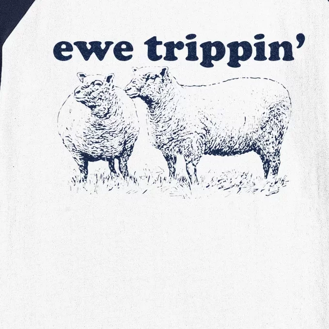 Farmer Ewe Trippin Funny Baseball Sleeve Shirt