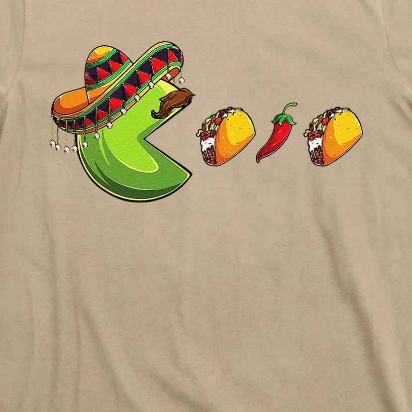 Funny Eating Tacos Cinco De Mayo Woman Mexican T-Shirt