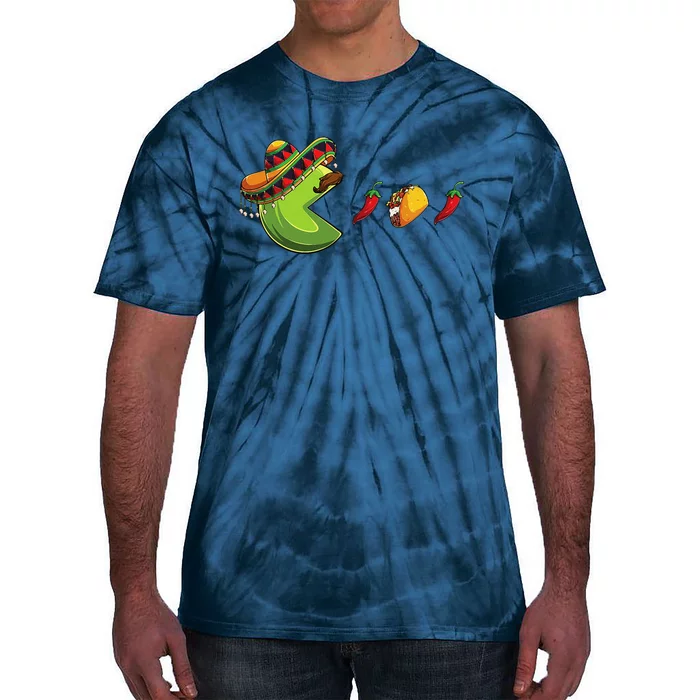 Funny Eating Tacos Cinco De Mayo Mexican Tie-Dye T-Shirt