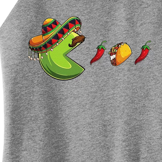 Funny Eating Tacos Cinco De Mayo Mexican Women’s Perfect Tri Rocker Tank