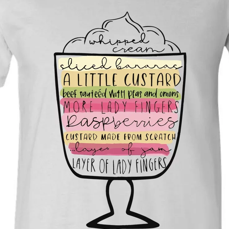 Friends English Trifle Rachels Trifle Friendsgiving V-Neck T-Shirt