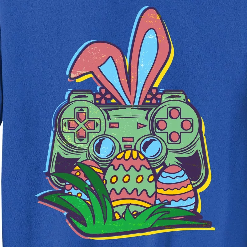 Funny Easter Time Gamer Bunny Ears Controller Easter Eggs Tall Sweatshirt