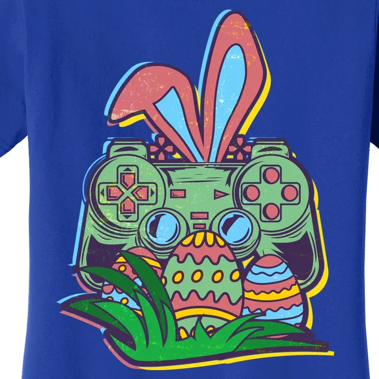 Funny Easter Time Gamer Bunny Ears Controller Easter Eggs Women's T-Shirt