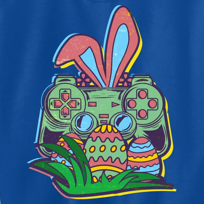 Funny Easter Time Gamer Bunny Ears Controller Easter Eggs Kids Sweatshirt