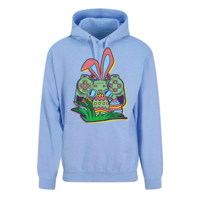 Funny Easter Time Gamer Bunny Ears Controller Easter Eggs Unisex Surf Hoodie