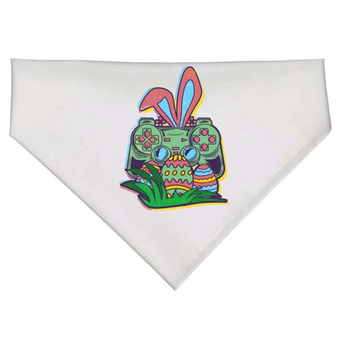 Funny Easter Time Gamer Bunny Ears Controller Easter Eggs USA-Made Doggie Bandana