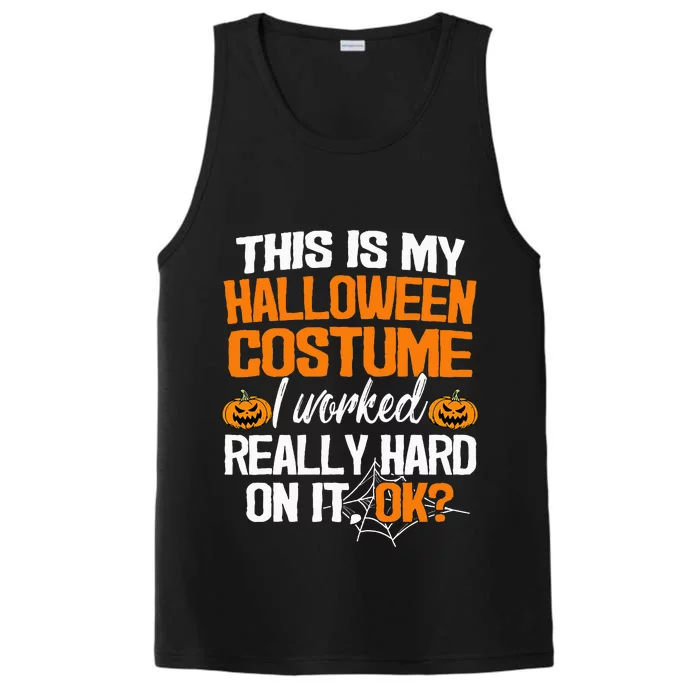 Funny Easy This Is My Halloween Costume DIY Last Minute Performance Tank