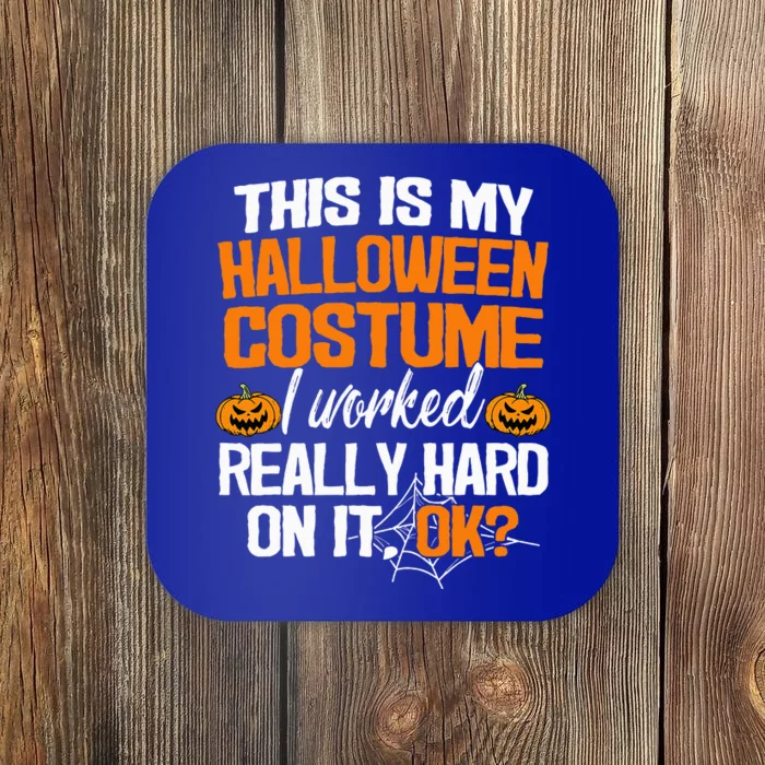 Funny Easy This Is My Halloween Costume DIY Last Minute Coaster