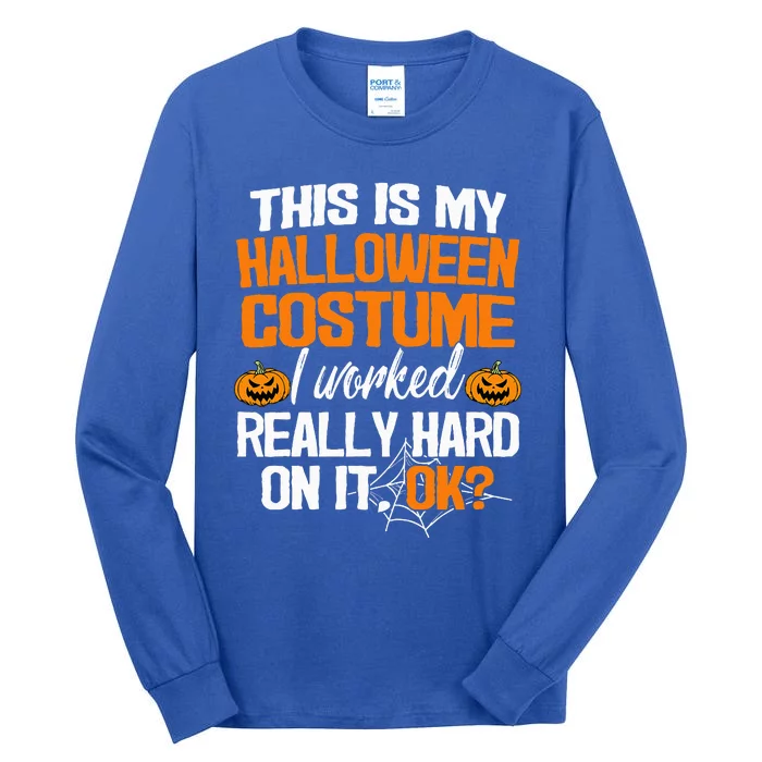 Funny Easy This Is My Halloween Costume DIY Last Minute Tall Long Sleeve T-Shirt