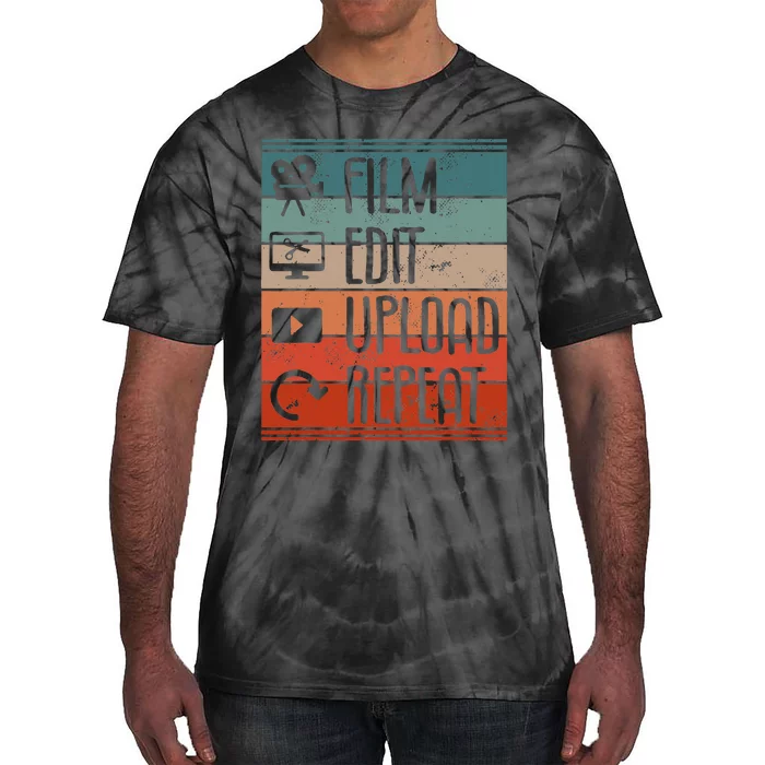 Film Edit Upload Repeat Cinematographer Cinematography Tie-Dye T-Shirt