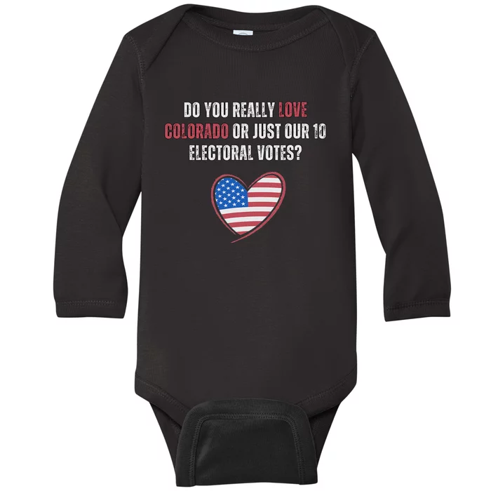 Funny Electoral Vote Baby Long Sleeve Bodysuit