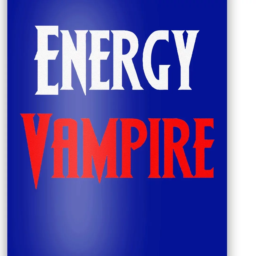 Funny Energy Vampire Halloween Costume Scary Vampire Shadow Poster