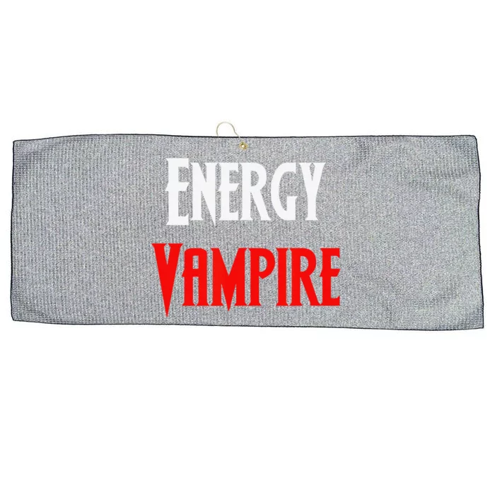 Funny Energy Vampire Halloween Costume Scary Vampire Shadow Large Microfiber Waffle Golf Towel