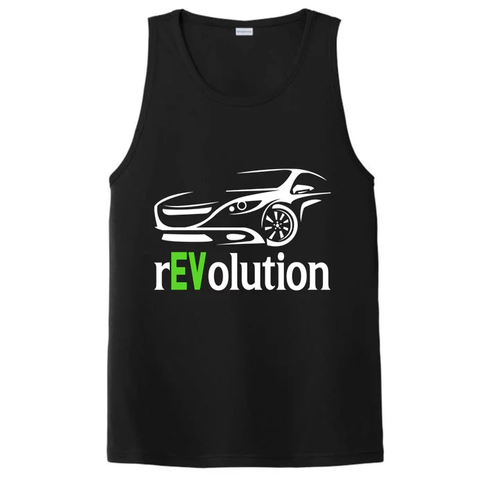 Funny Electric Vehicle Car Revolution Ev Driving Earth Day Cute Gift Performance Tank