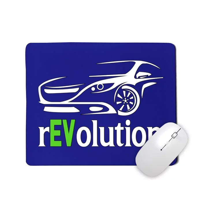 Funny Electric Vehicle Car Revolution Ev Driving Earth Day Cute Gift Mousepad