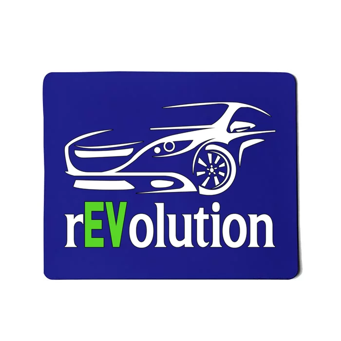 Funny Electric Vehicle Car Revolution Ev Driving Earth Day Cute Gift Mousepad