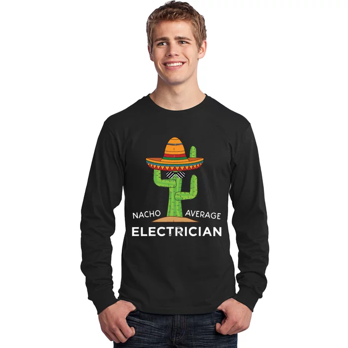 Fun Electrical Worker Joke Humor Funny Electrician Long Sleeve Shirt