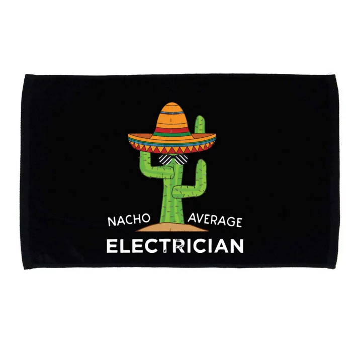 Fun Electrical Worker Joke Humor Funny Electrician Microfiber Hand Towel