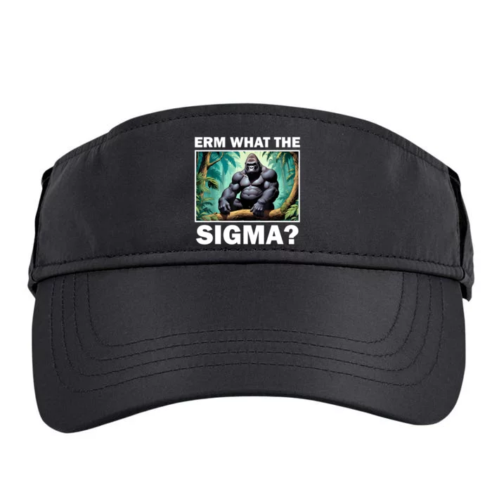 Funny Erm What The Sigma Ironic Meme Brainrot Quote Adult Drive Performance Visor