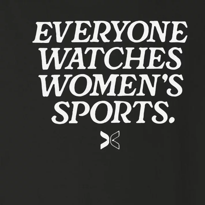 Funny Everyone Watches Women’S Sports Gift Toddler Long Sleeve Shirt