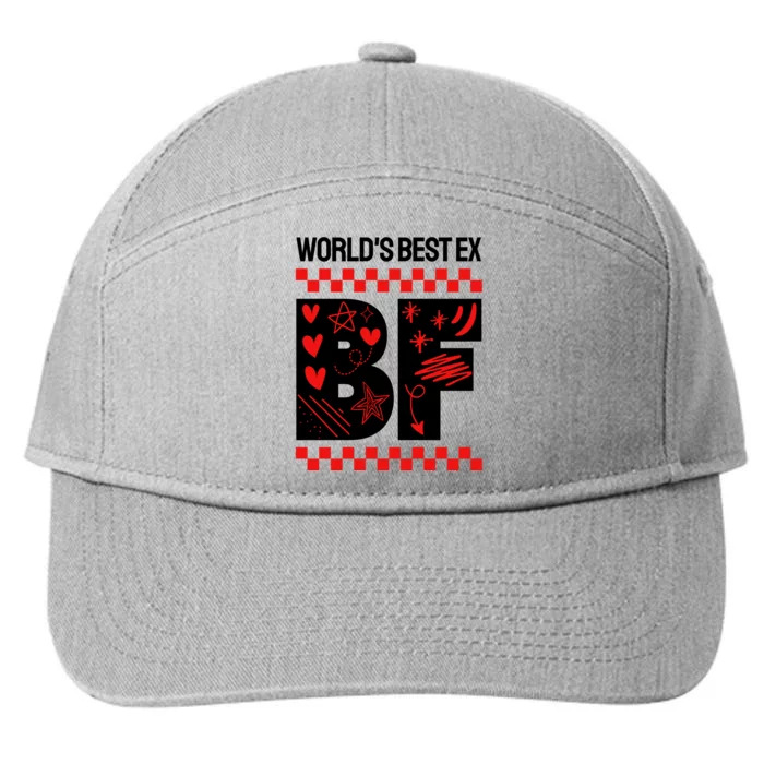 Funny Exboyfriend Worlds Best Ex Boyfriend 7-Panel Snapback Hat