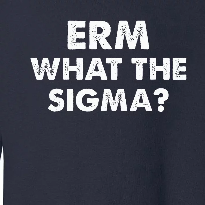 Funny Erm What The Sigma Meme Toddler Sweatshirt