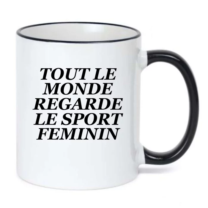 French Everyone Watches Women Sports Black Color Changing Mug