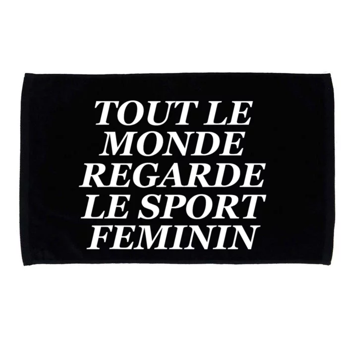 French Everyone Watches Women Sports Microfiber Hand Towel