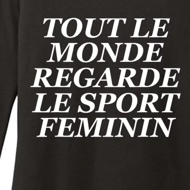 Tout Le Monde Regarde Le Sport Feminin Womens CVC Long Sleeve Shirt