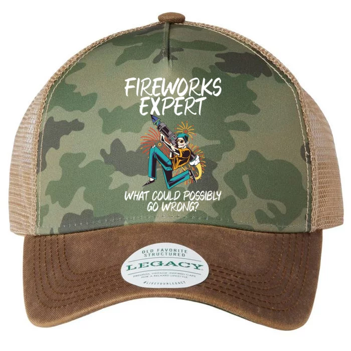 Fireworks Export What Could Possibly Go Wrong 4th Of July Cute Gift Legacy Tie Dye Trucker Hat