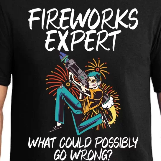 Fireworks Export What Could Possibly Go Wrong 4th Of July Cute Gift Pajama Set