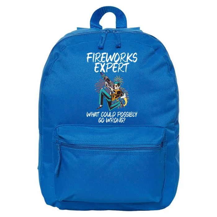 Fireworks Export What Could Possibly Go Wrong 4th Of July Cute Gift 16 in Basic Backpack