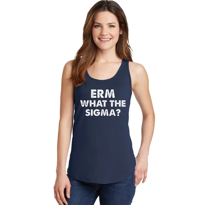 Funny Erm What The Sigma Meme Ladies Essential Tank