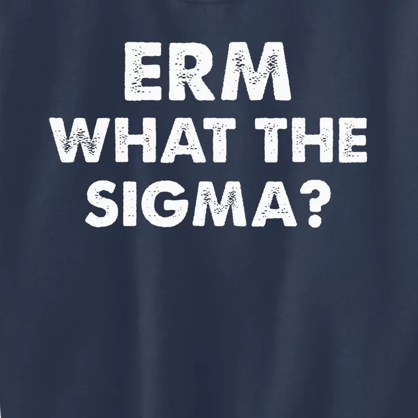 Funny Erm What The Sigma Meme Kids Sweatshirt